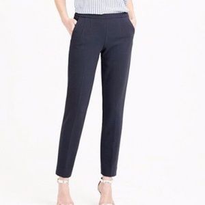 J. Crew Back Zip Pants in Bonded Crepe Slate 4